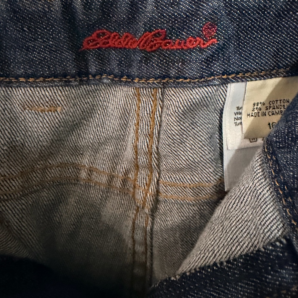 Eddie Bauer Women’s Dark Blue Denim Jeans SZ 16